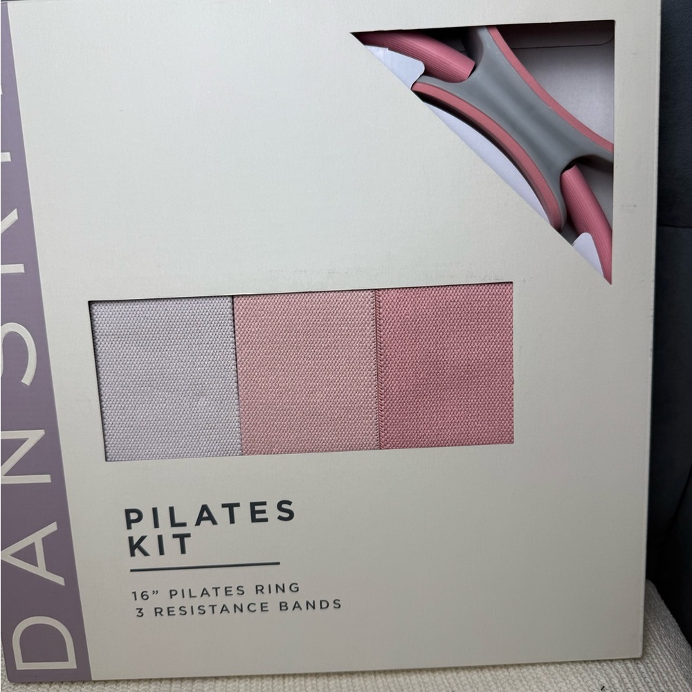 Danskin Pink and Gray Pilates Set